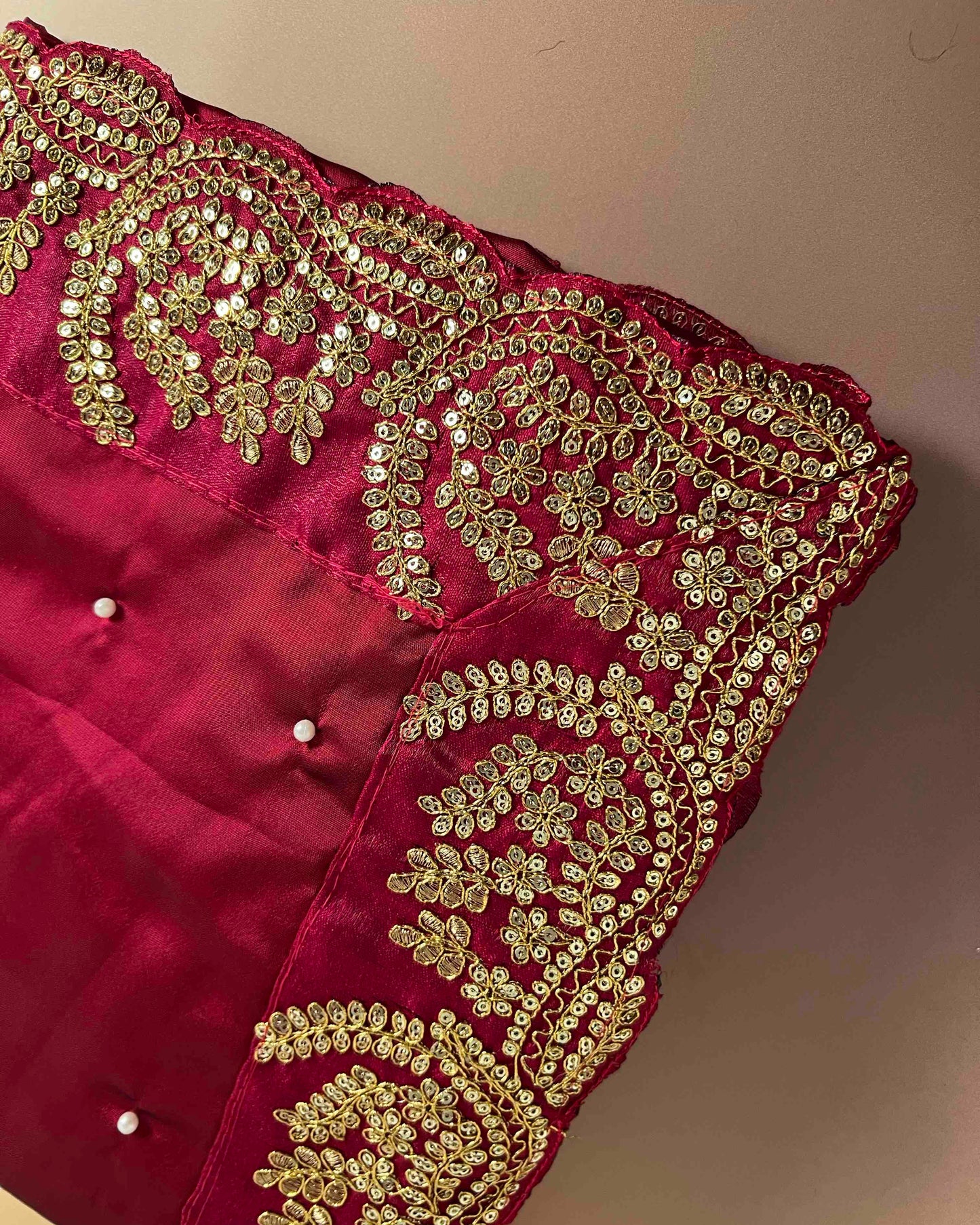 Nashpati Purple Georgette Saree with Gold Embellished Border