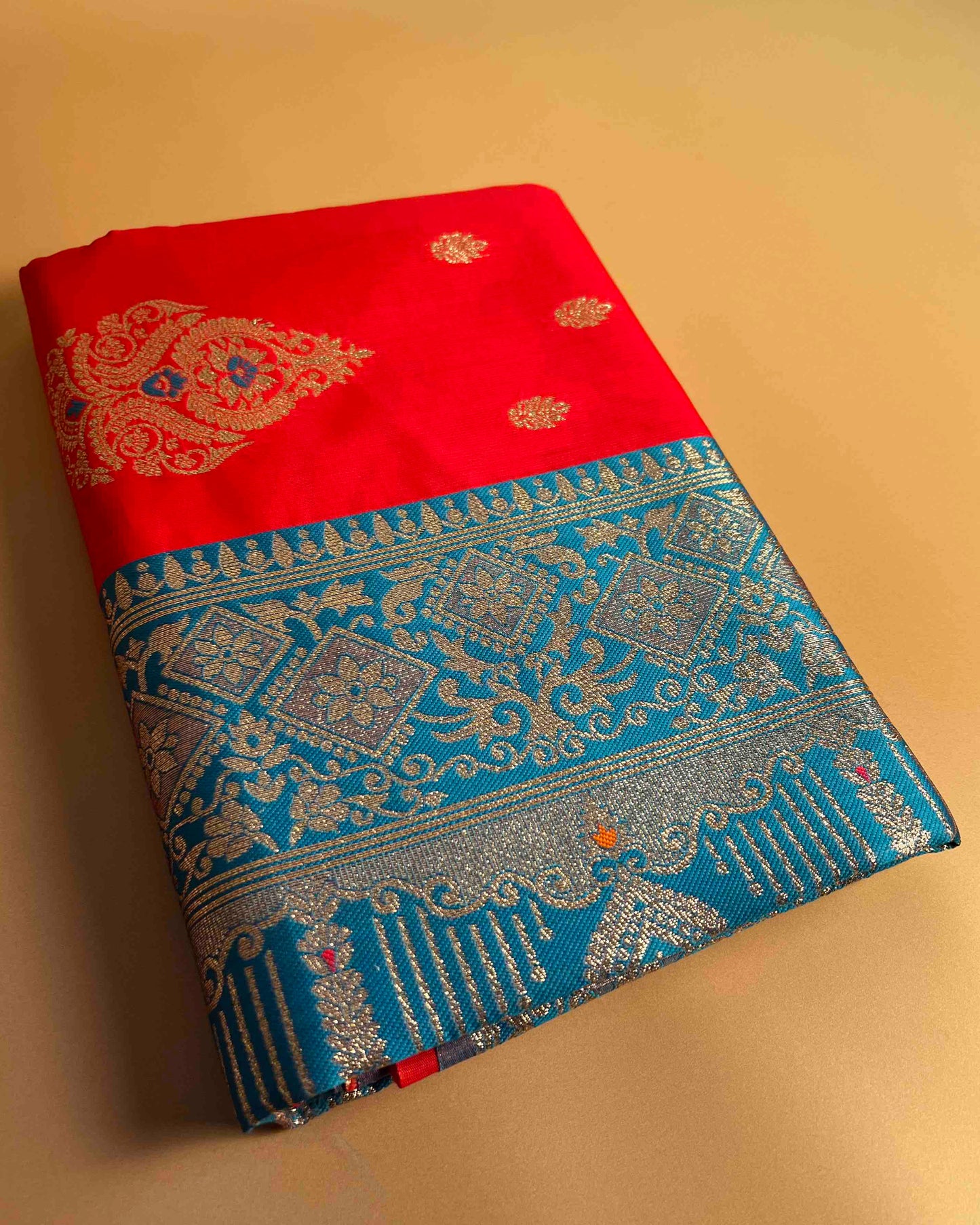 Utsav Rani Pink Banarasi Silk with Gold Brocade Embroidery